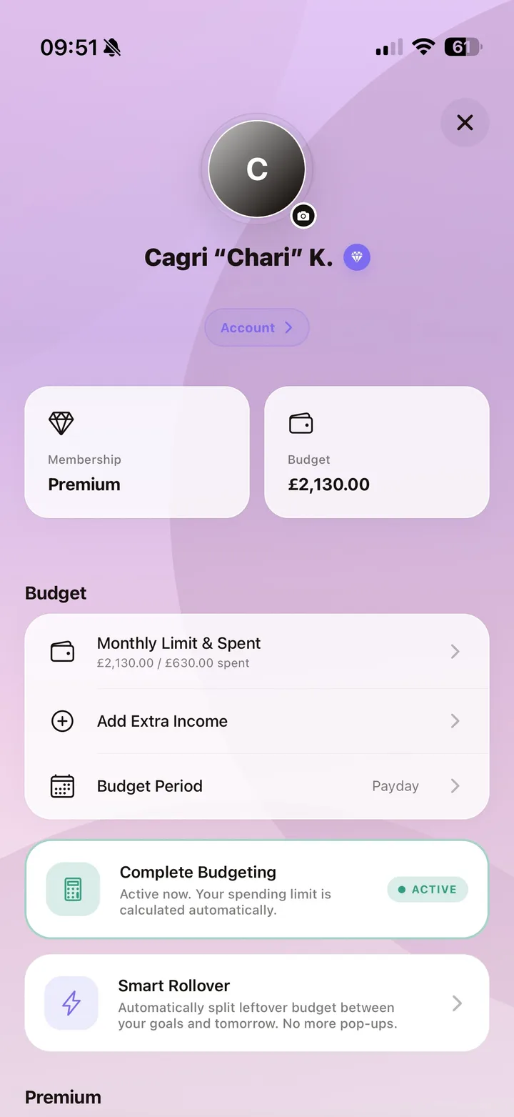 Account and Budget Control Center