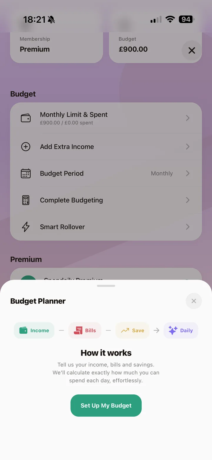 Guided Budget Planner and Rollover Setup