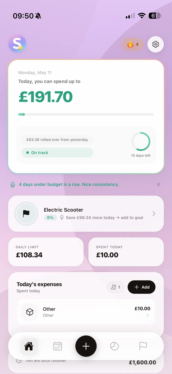 Smart Daily Budget Dashboard