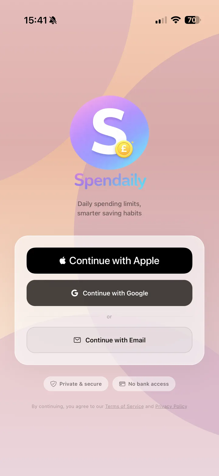 Onboarding theme variant in sunset palette