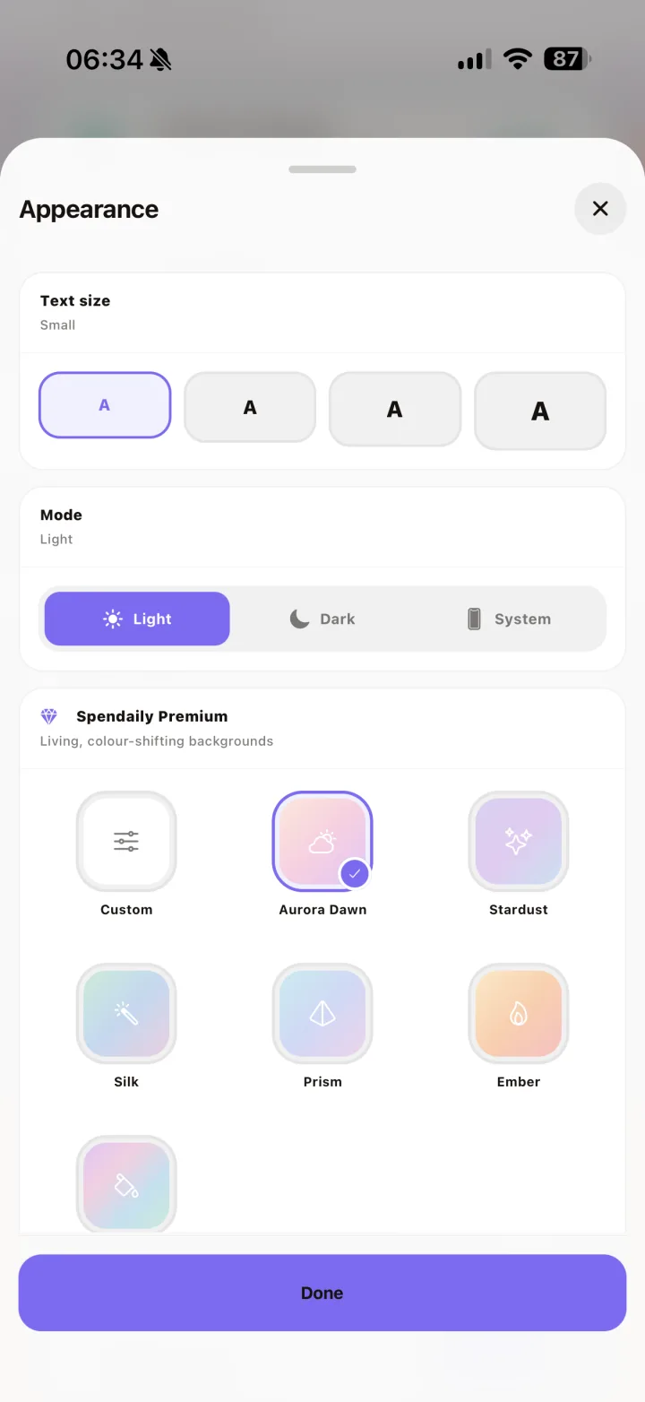 Multi-Language and Appearance Controls detail