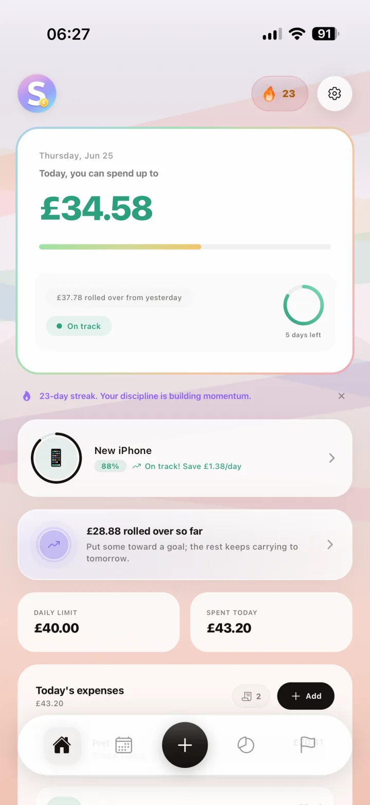 Smart Daily Budget Dashboard