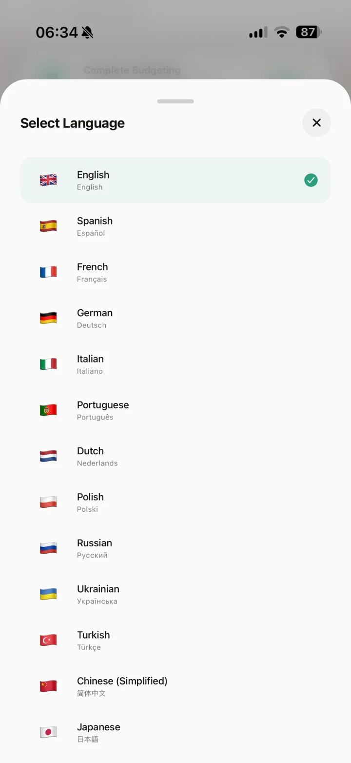 Multi-Language and Appearance Controls
